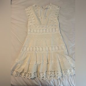 White mini dress, size small